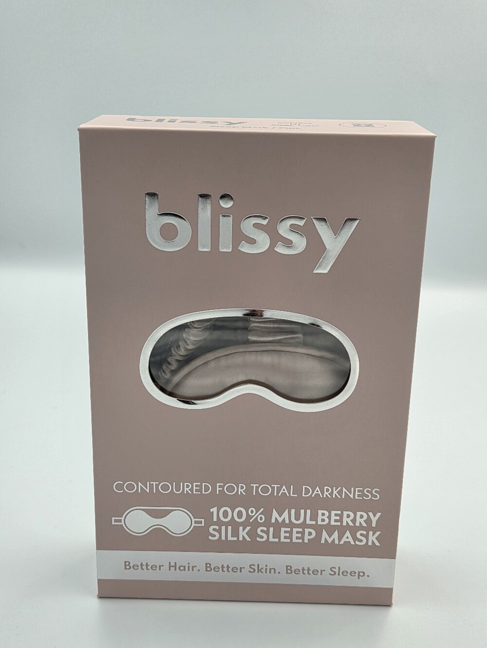 Blissy Mulberry Silk Sleep Mask in Pink NIB